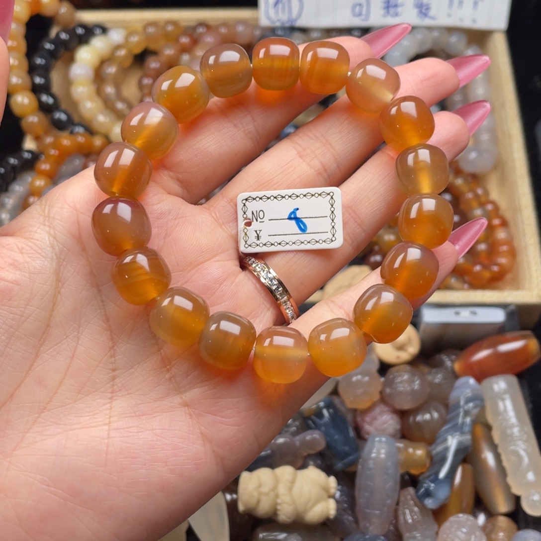 玛瑙/玉髓未镶嵌手链