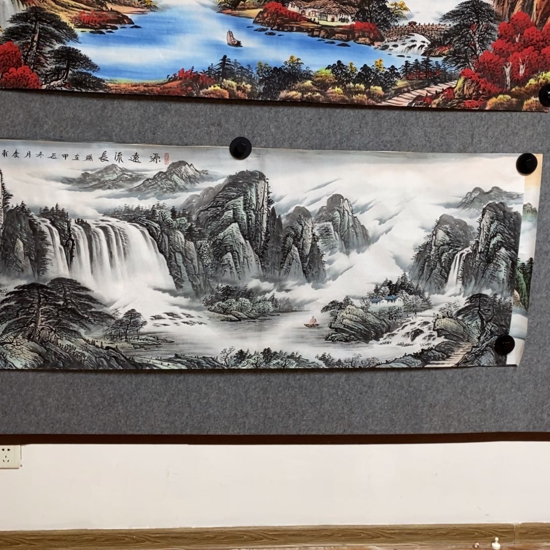 国画文1.8米长的源远流长
