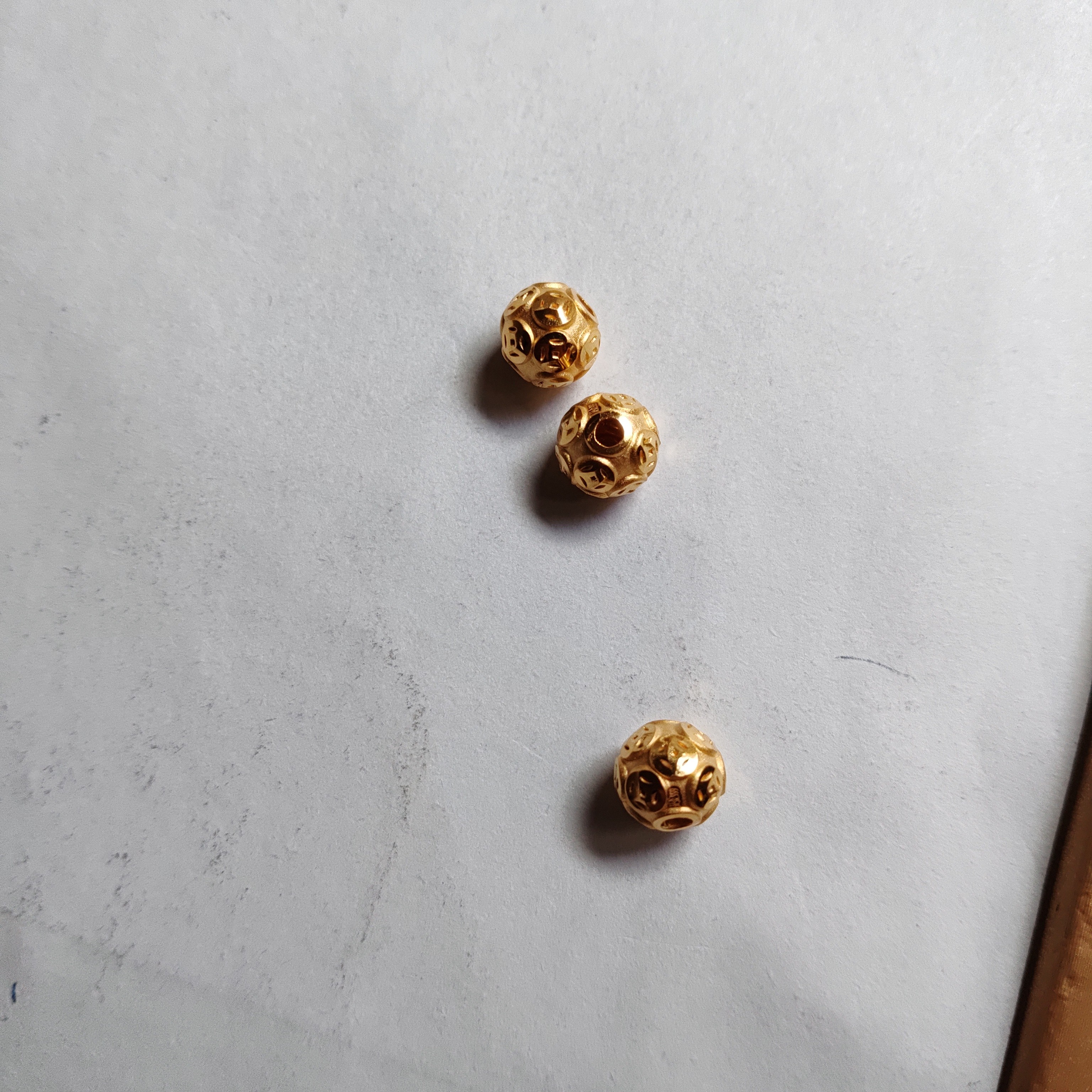 金元宝足金999貔貅珠子首饰
