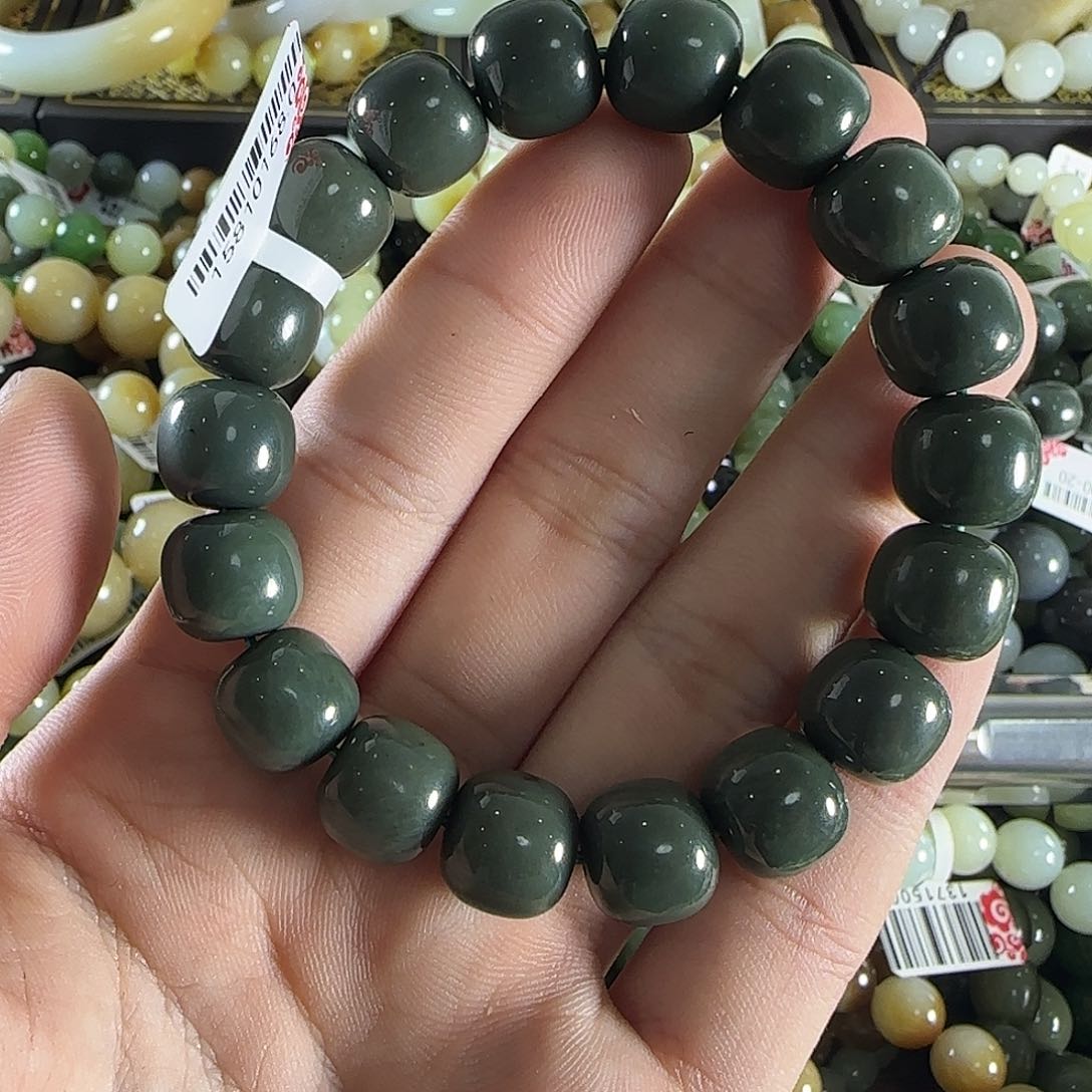 和田玉手链未镶嵌55