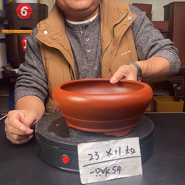 紫砂花盆货号一只WK54