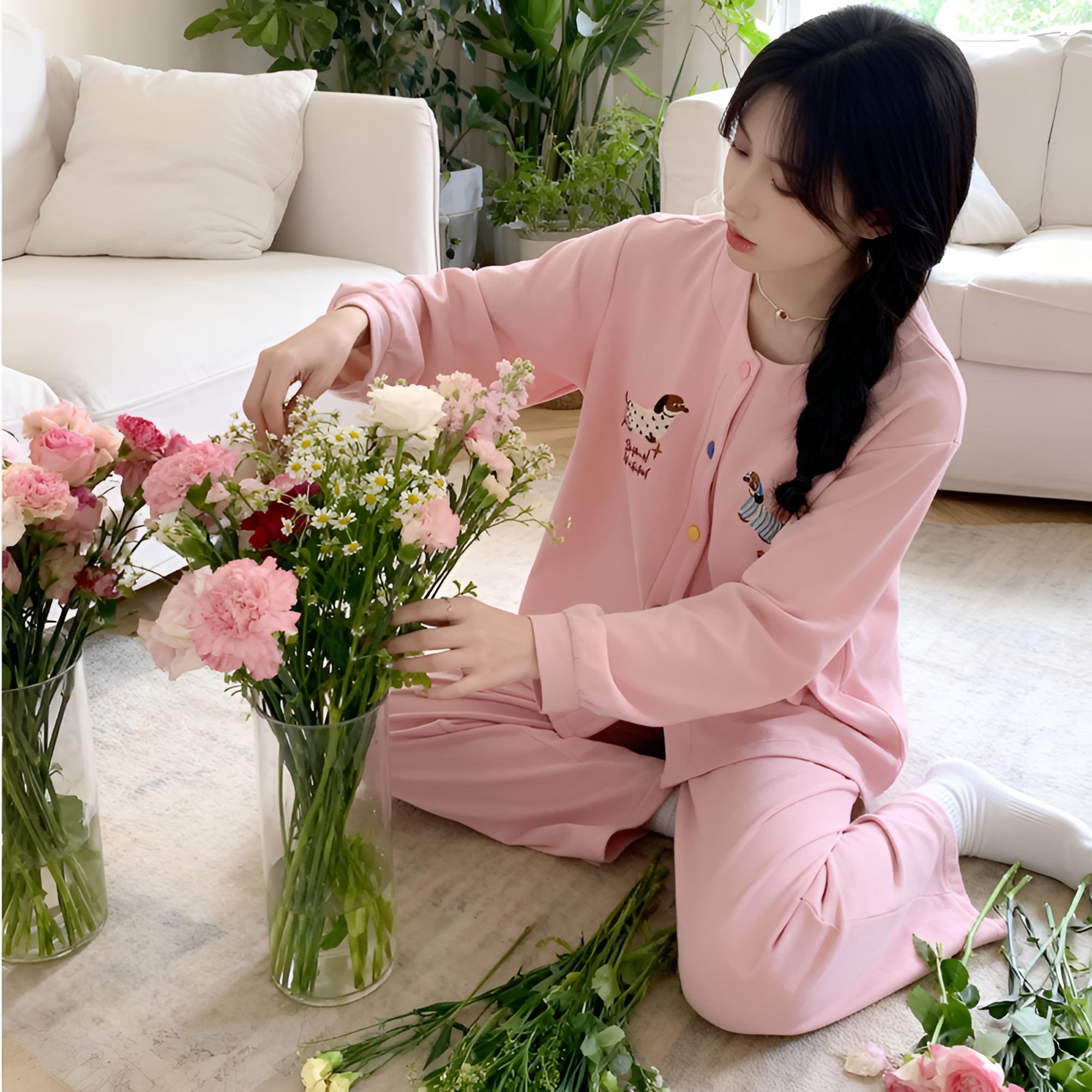 2025冬季套装 女生睡衣家居服 成人羊绒 桑蚕丝厚款长袖