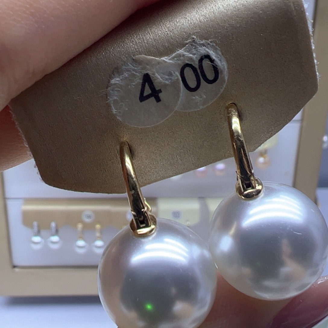 银S925镶嵌淡水珍珠耳饰