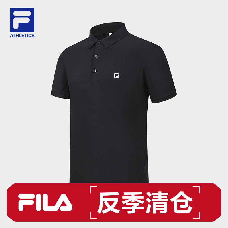 Fila/斐乐【T吧透气防泼水短袖】男早秋弹力运动POLO衫A11M431129F