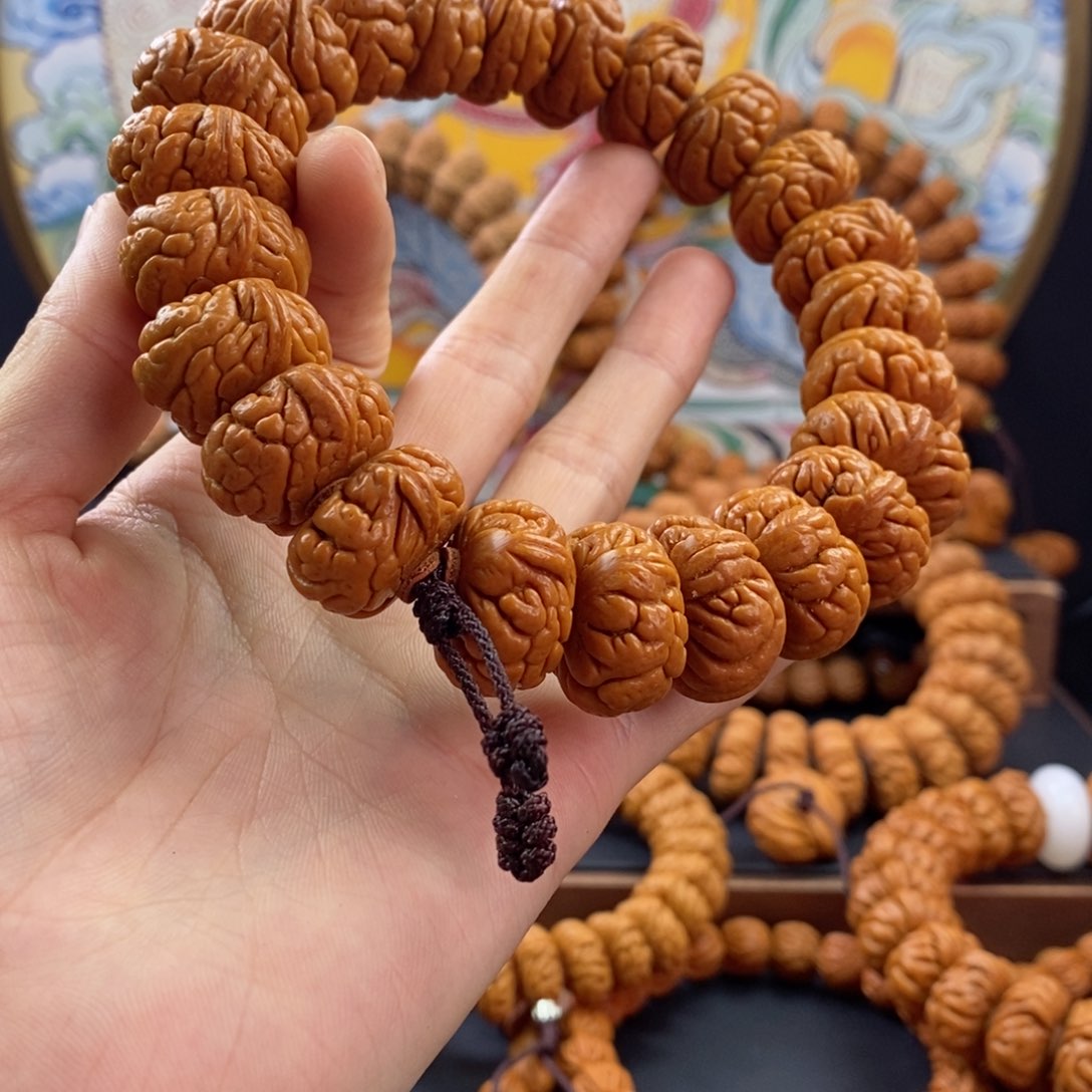 桃核手串龙纹桃核矮霸