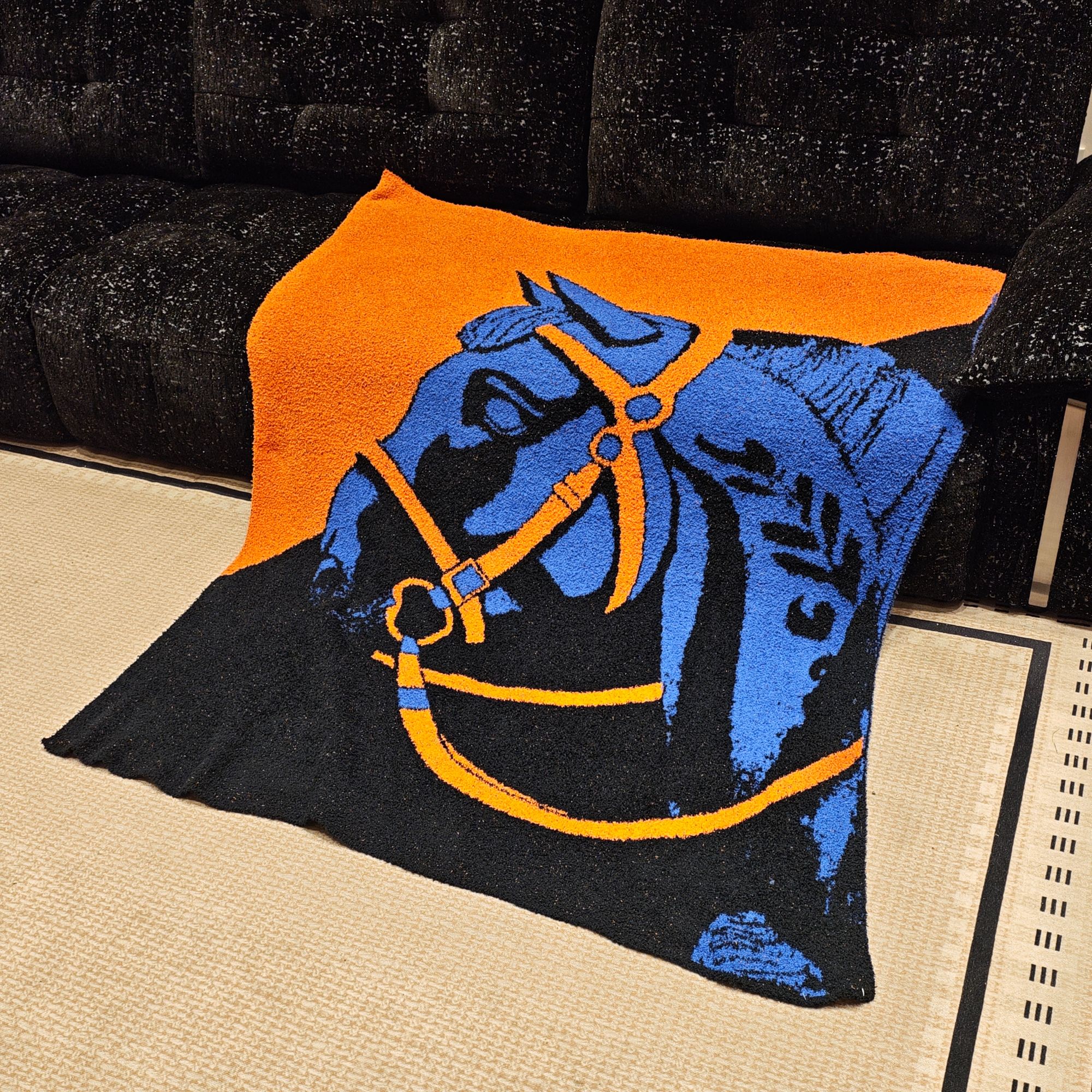 半边绒轻奢保暖加厚发热舒适毛毯沙发毯子盖毯披肩午睡毯