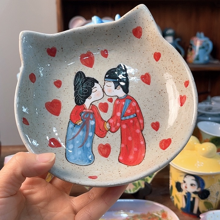 陶景德镇釉下手绘陶瓷