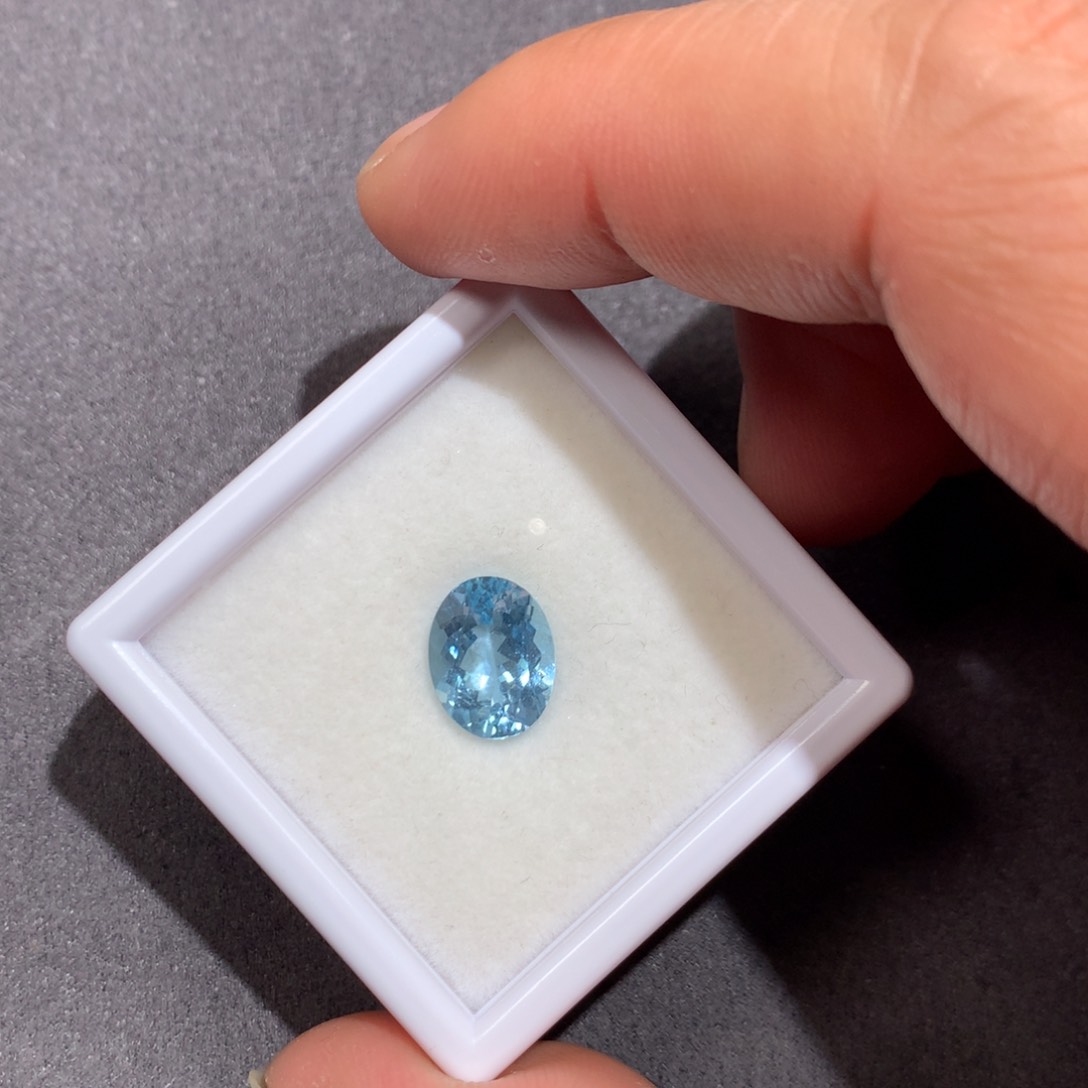 海蓝宝石裸石未镶嵌3.12克拉吉尔德圣玛利亚