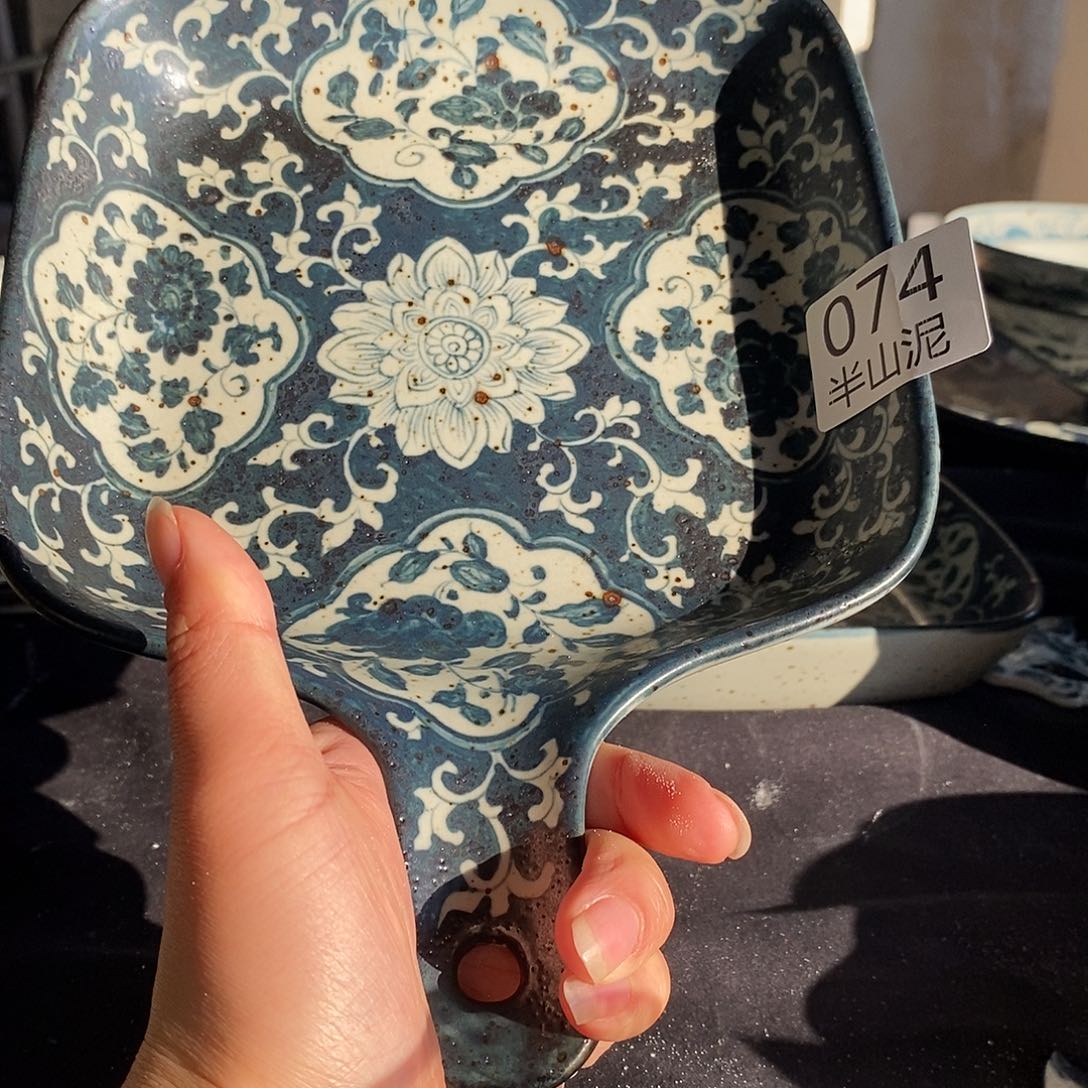 陶手工手绘青花高温陶瓷