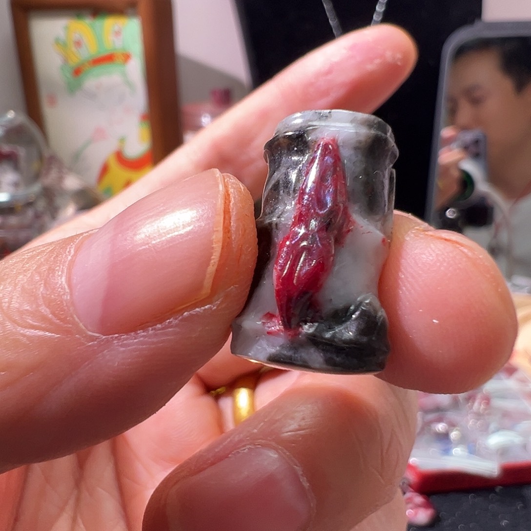 天然辰砂节节高升朱砂