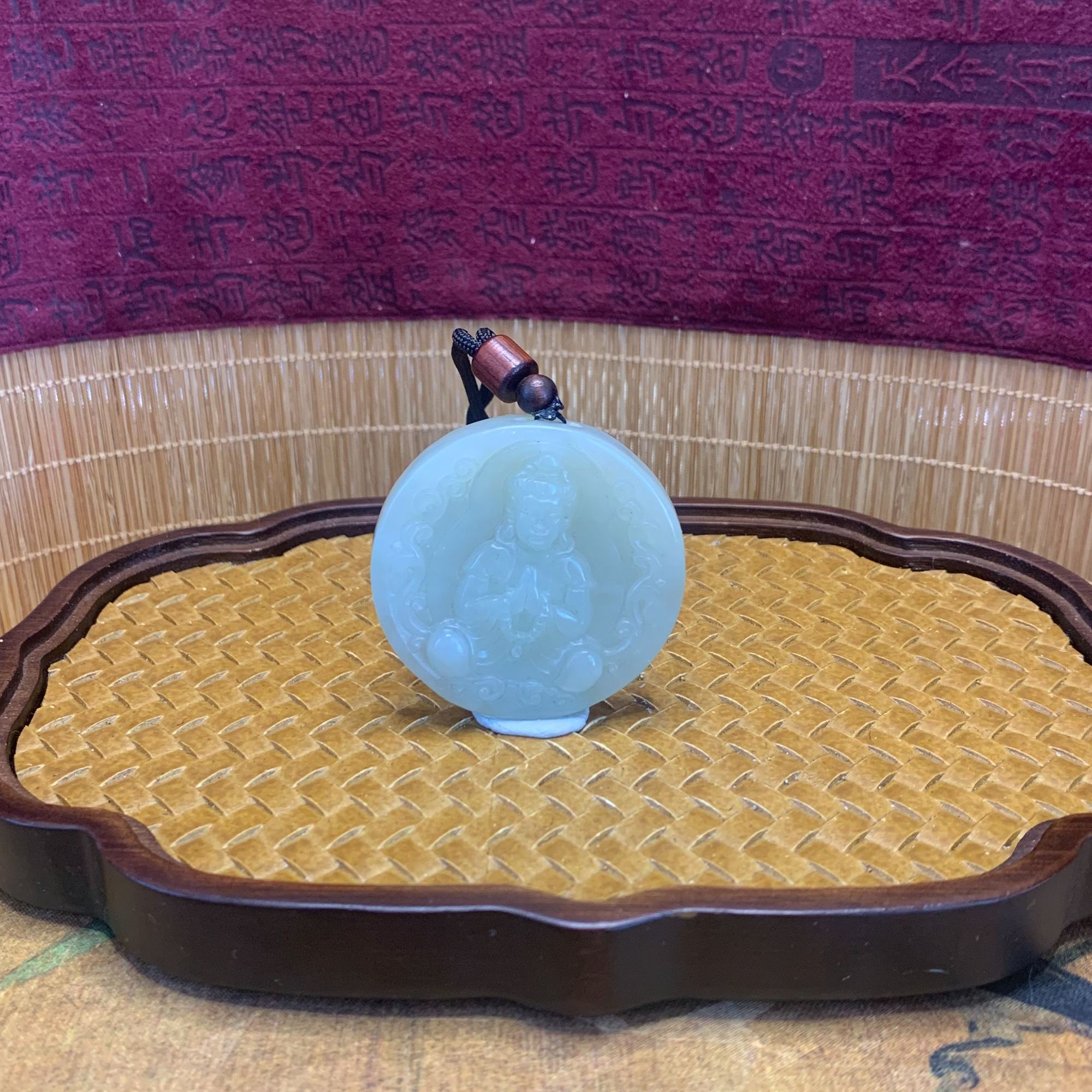 K和田玉观音吊坠1483