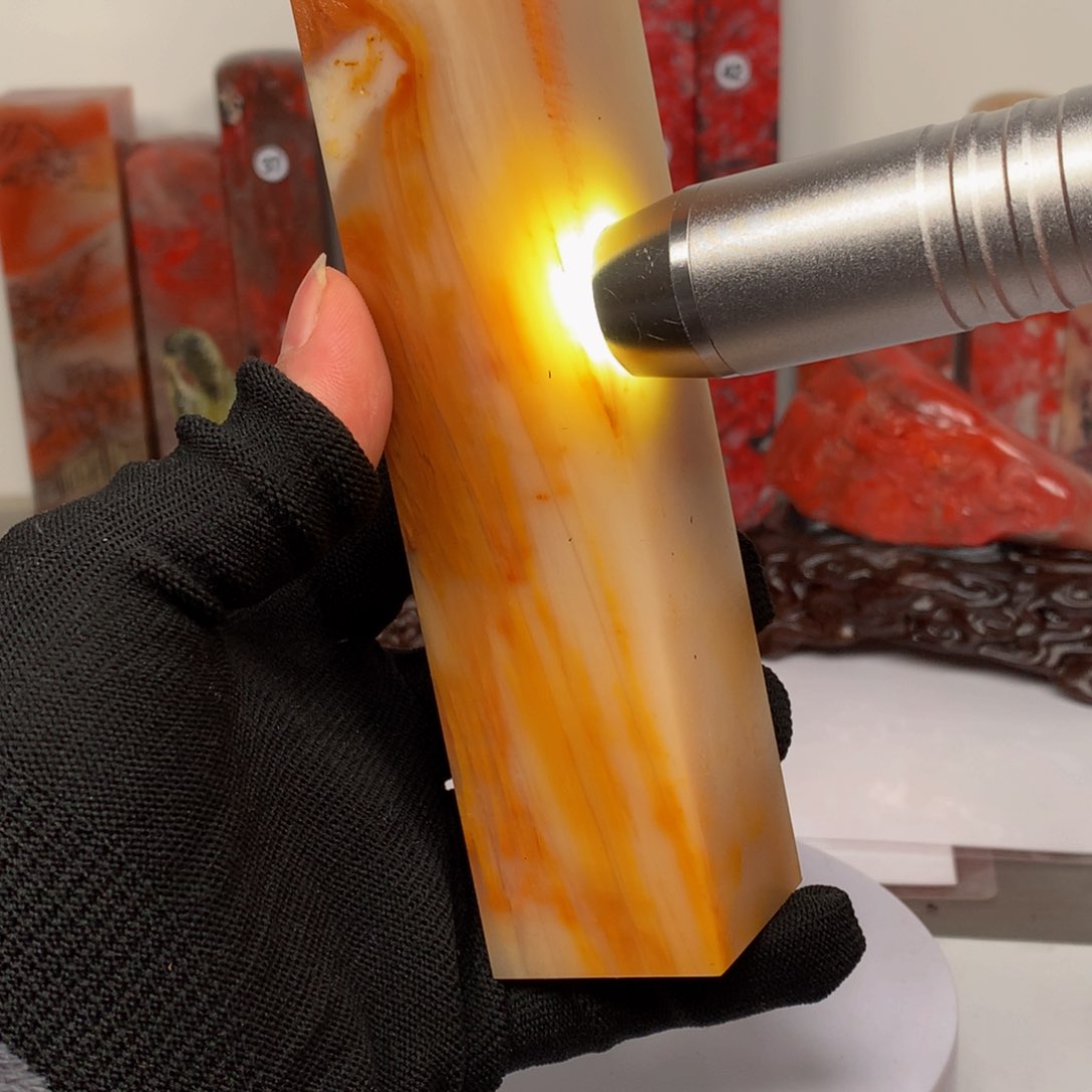 昌化石巴林木纹冻印章