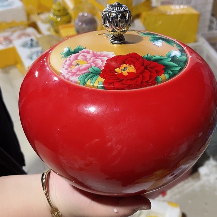 罐陶瓷茶叶罐密封罐家用摆件