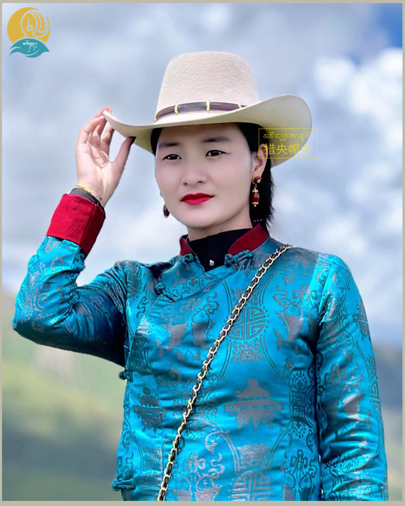 2024新款男女款同款礼帽藏族帽子正品藏式藏帽民族纯羊毛措央帽业