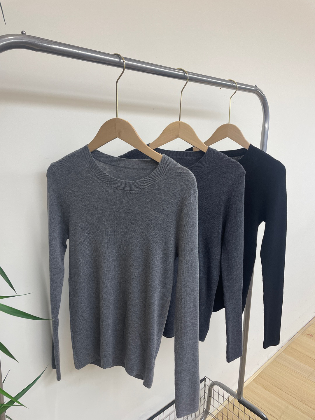 天丝羊毛基础款打底衫