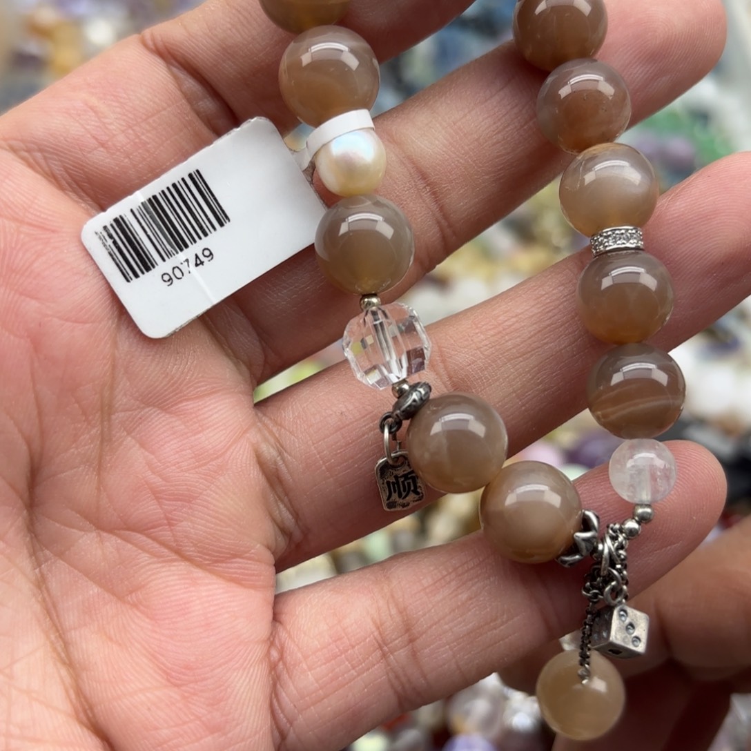 银S925镶嵌水晶手链