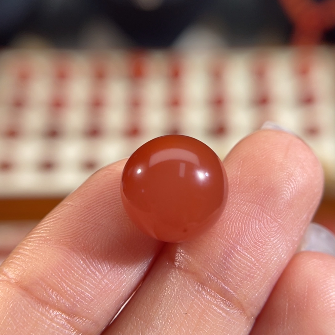 南红玛瑙未镶嵌圆珠 11.8mm 不退换