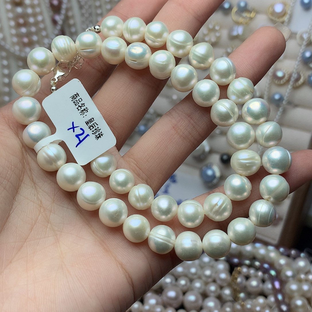 淡水珍珠9-10未镶嵌a49项链