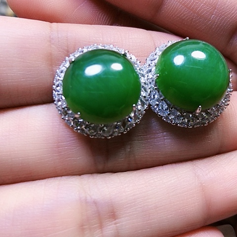 和田玉银S925镶嵌戒指