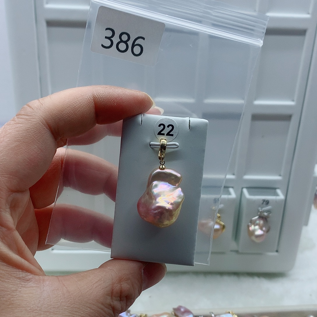 淡水珍珠吊坠(不含链)合金