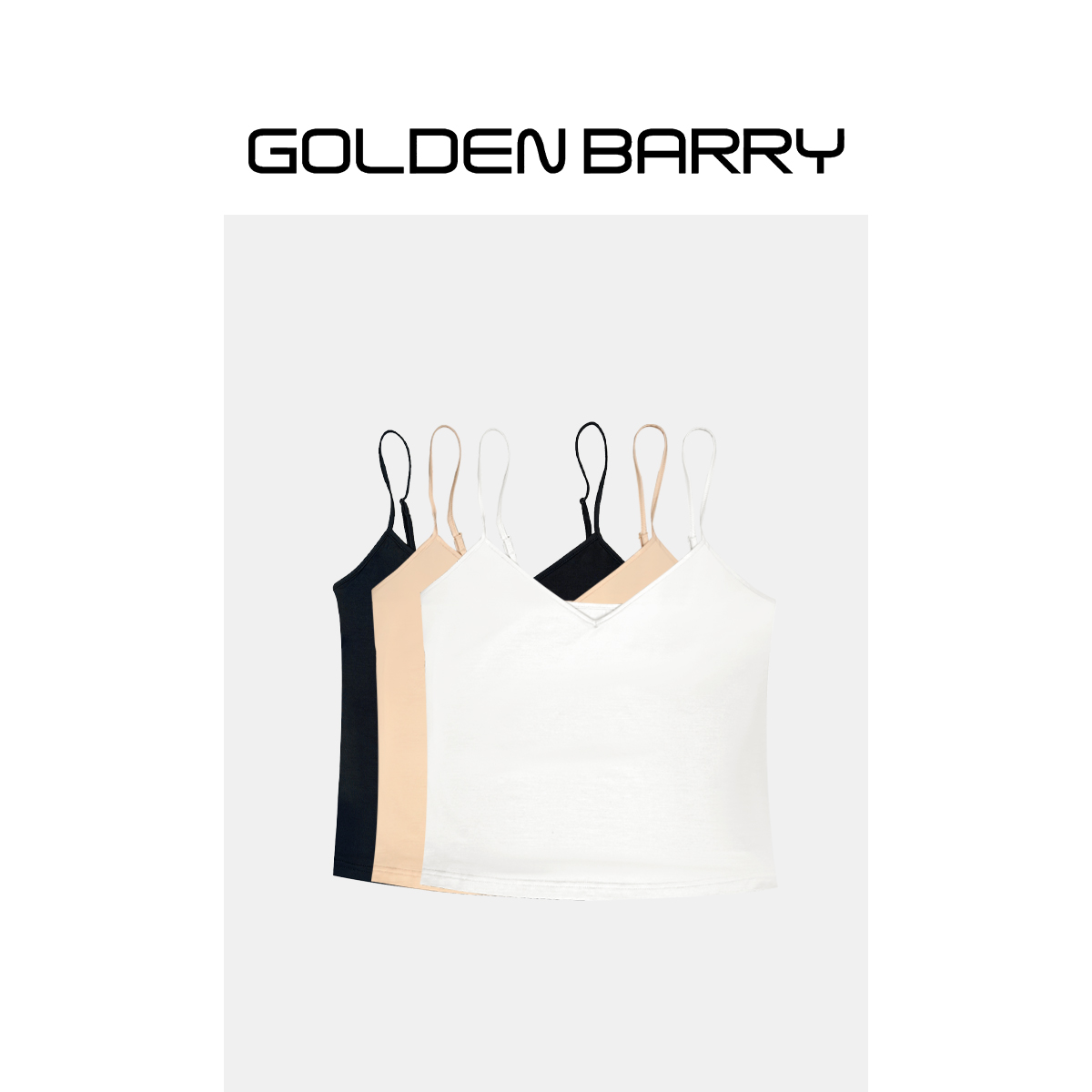 GOLDENBARRY|233026背心吊带外穿打底美背无袖小众【微瑕】