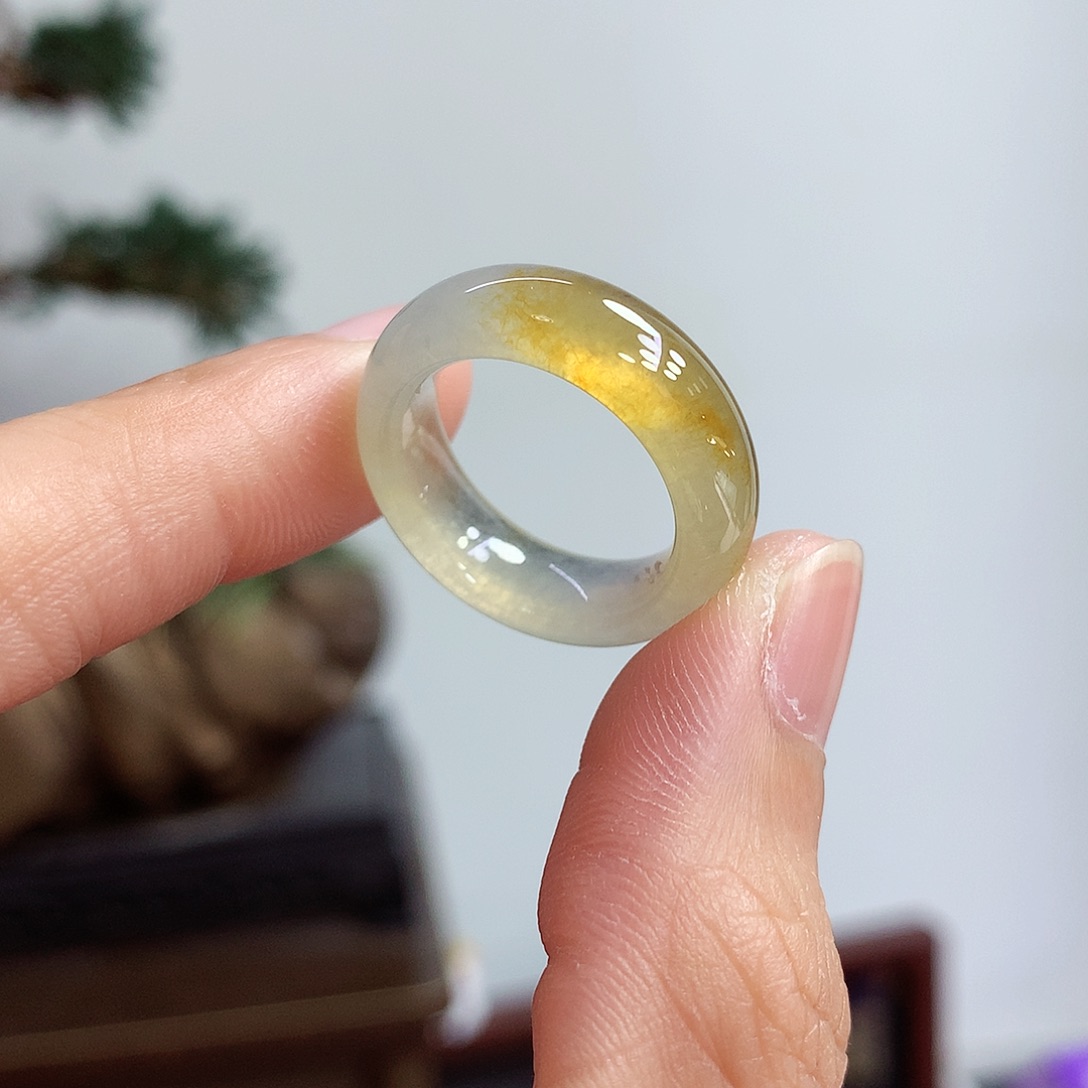 未镶嵌戒指翡翠13-14号