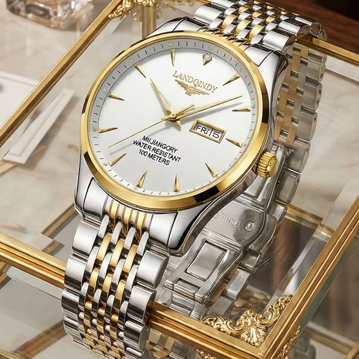 LANDQINDY-【新年礼物】男士全自动奢华男全自动手表防水高端腕表商品图
