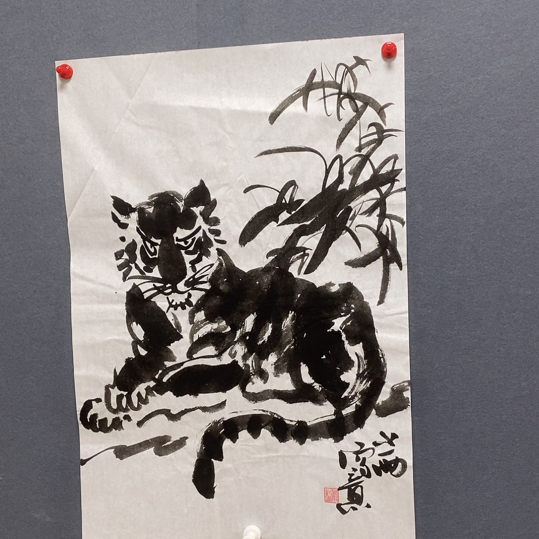 国画李雨轩45/70手绘画芯