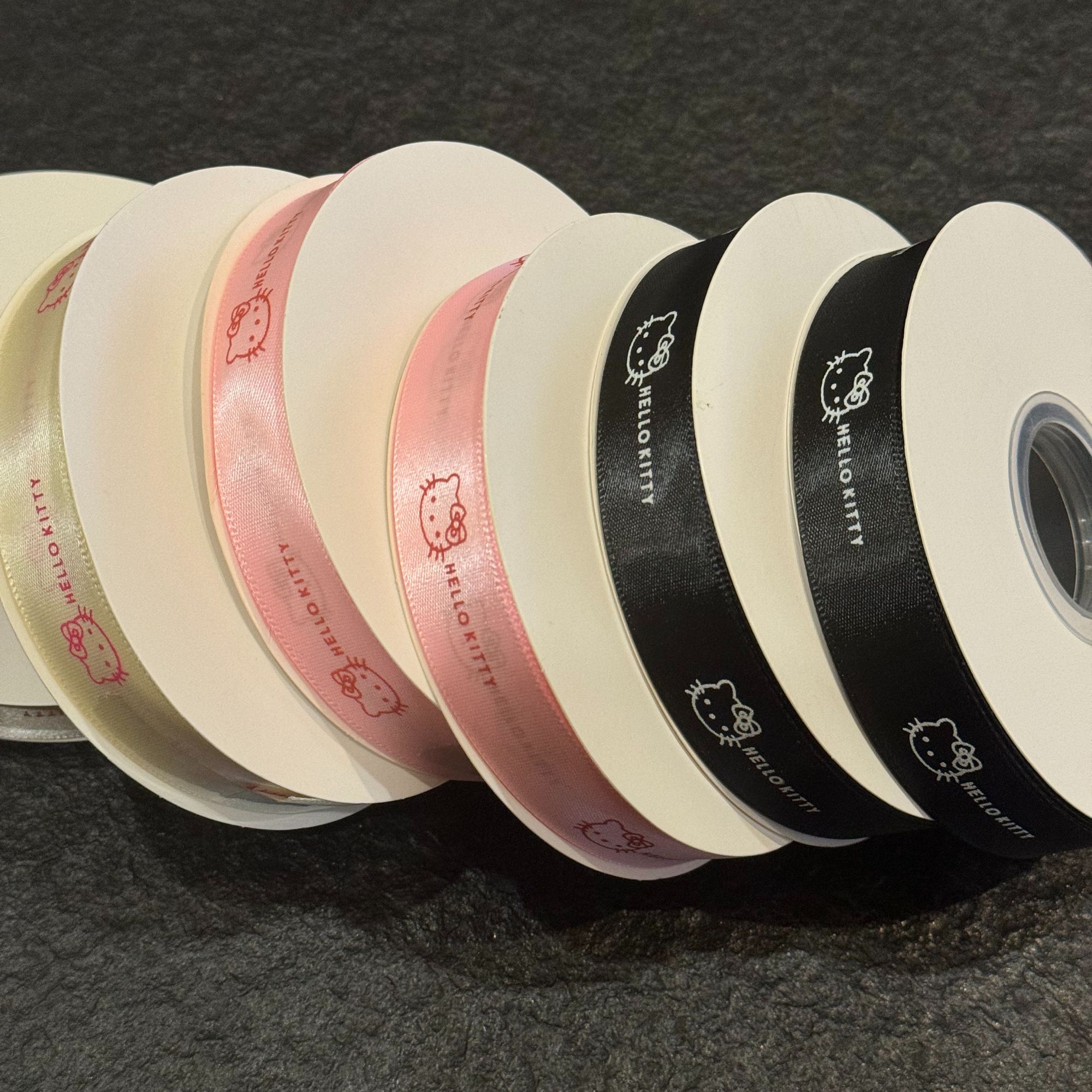 【1帮1】七夕新品kt猫质感丝带鲜花花束盒包装丝带绑带手工diy资材