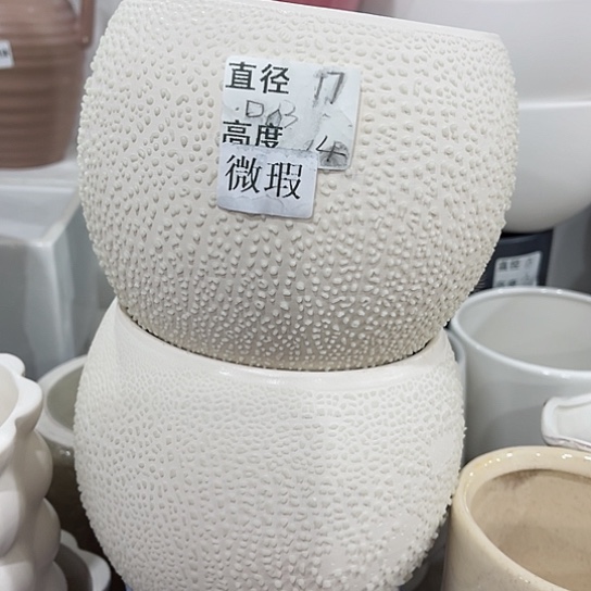 多肉绿植陶瓷花盆9.9包邮，有孔