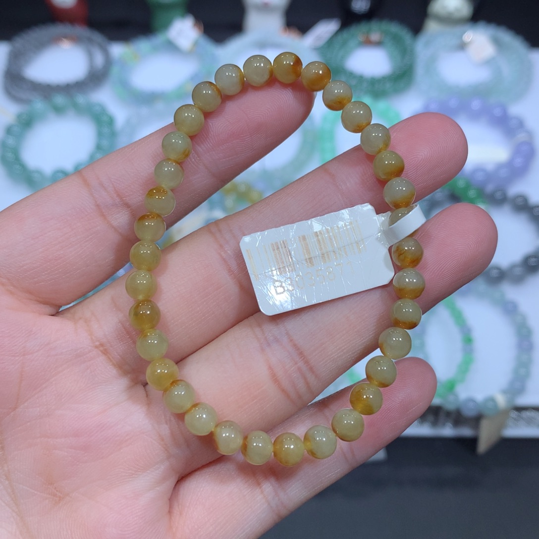 未镶嵌手串翡翠天然