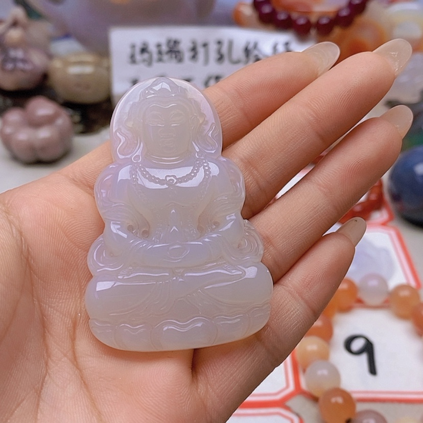 【闪购商品】未镶嵌玛瑙/玉髓珠宝半成品温**玉