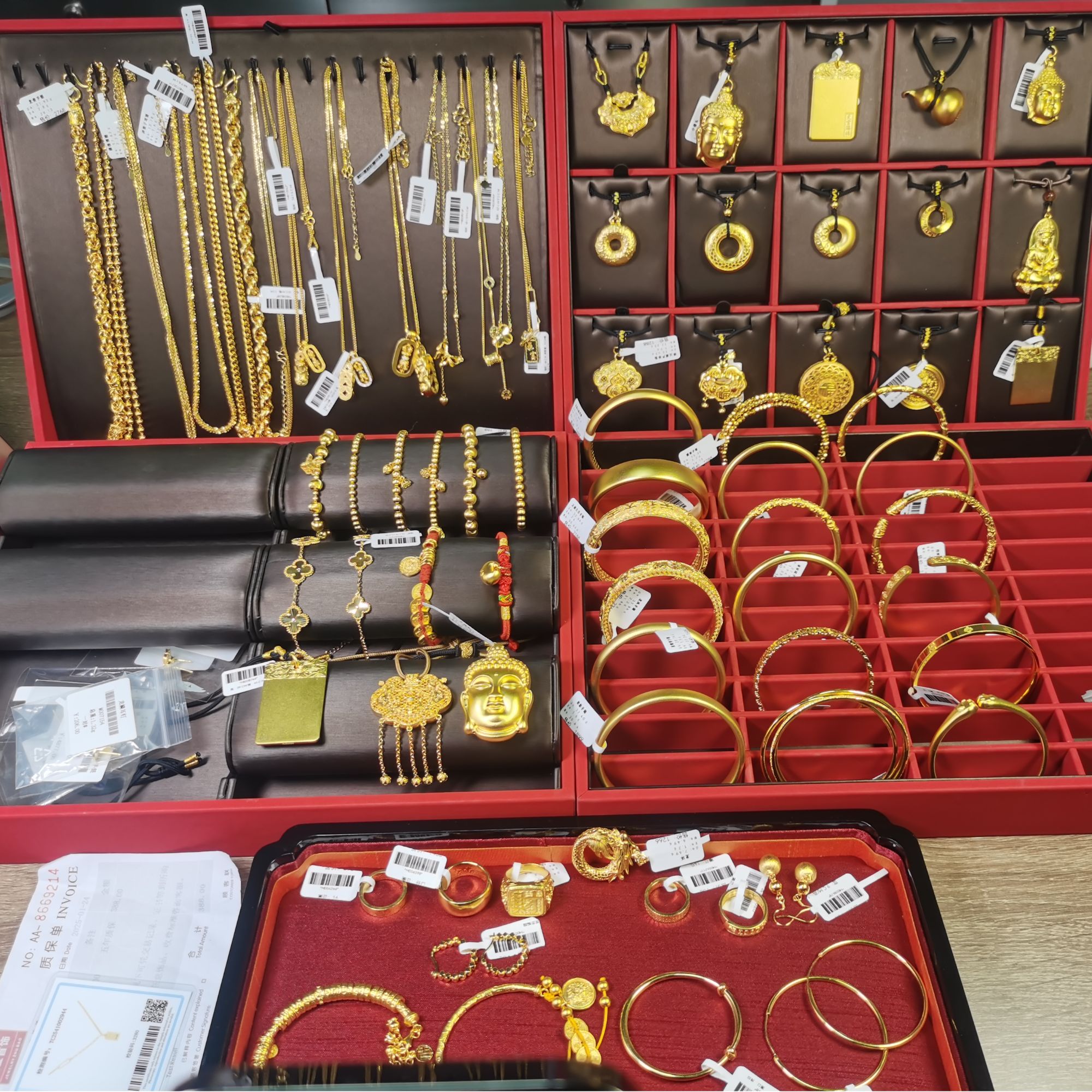 足银银制品 客服专外包了金的实心吊坠项链时尚复古百搭