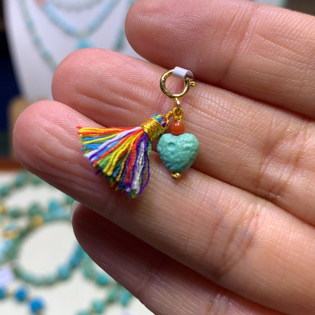 南红玛瑙银S925镀金镶嵌挂件