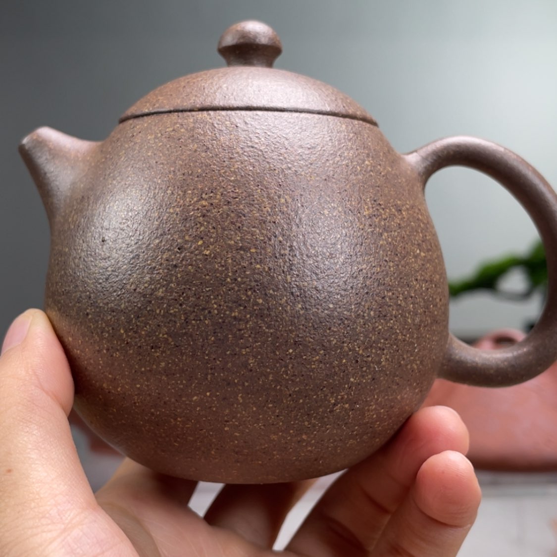 【闪购商品】茶壶紫砂缘**定青段龙蛋容量240cc