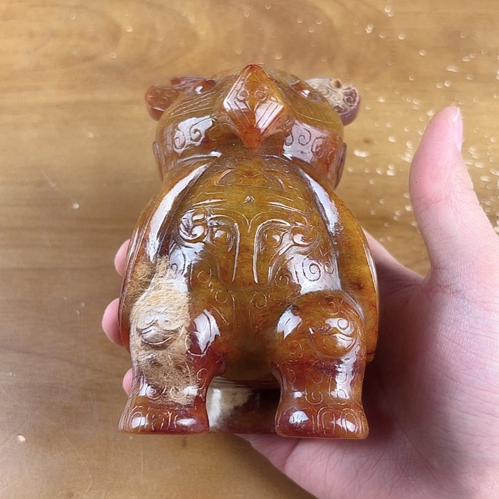 和田玉未镶嵌挂件上****潢