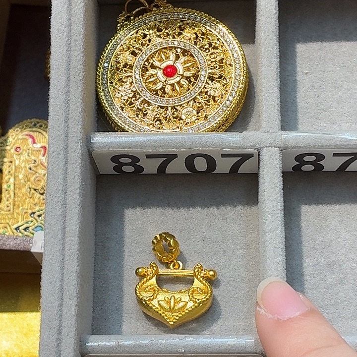 铜合金8707强保色发 1 个壹笔壹吊坠
