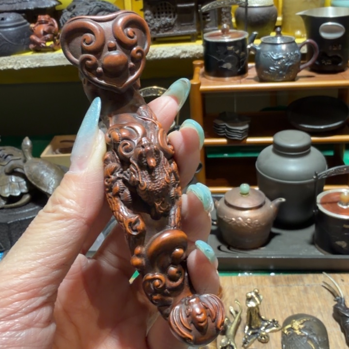 木中古工艺品，摆件