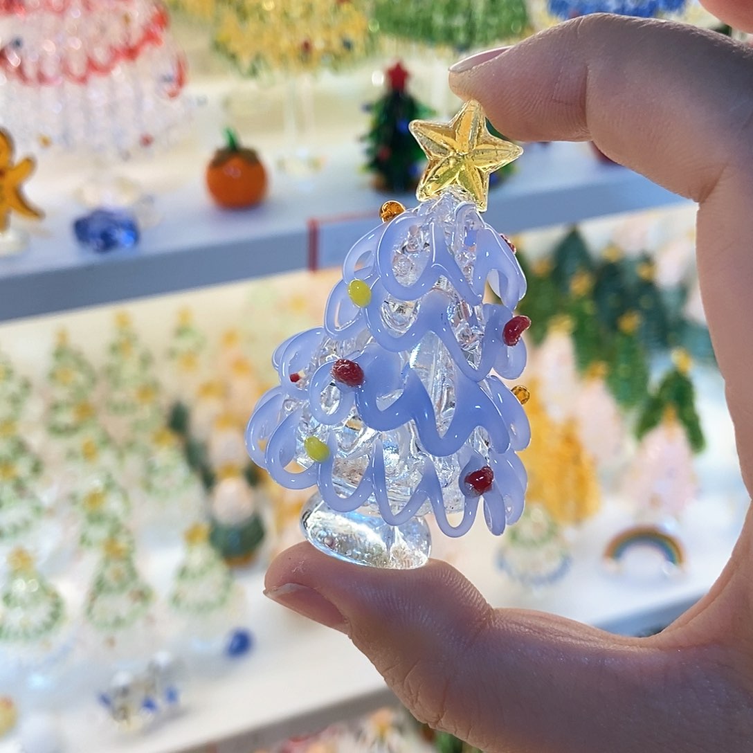 琉璃手工艺品蓝色