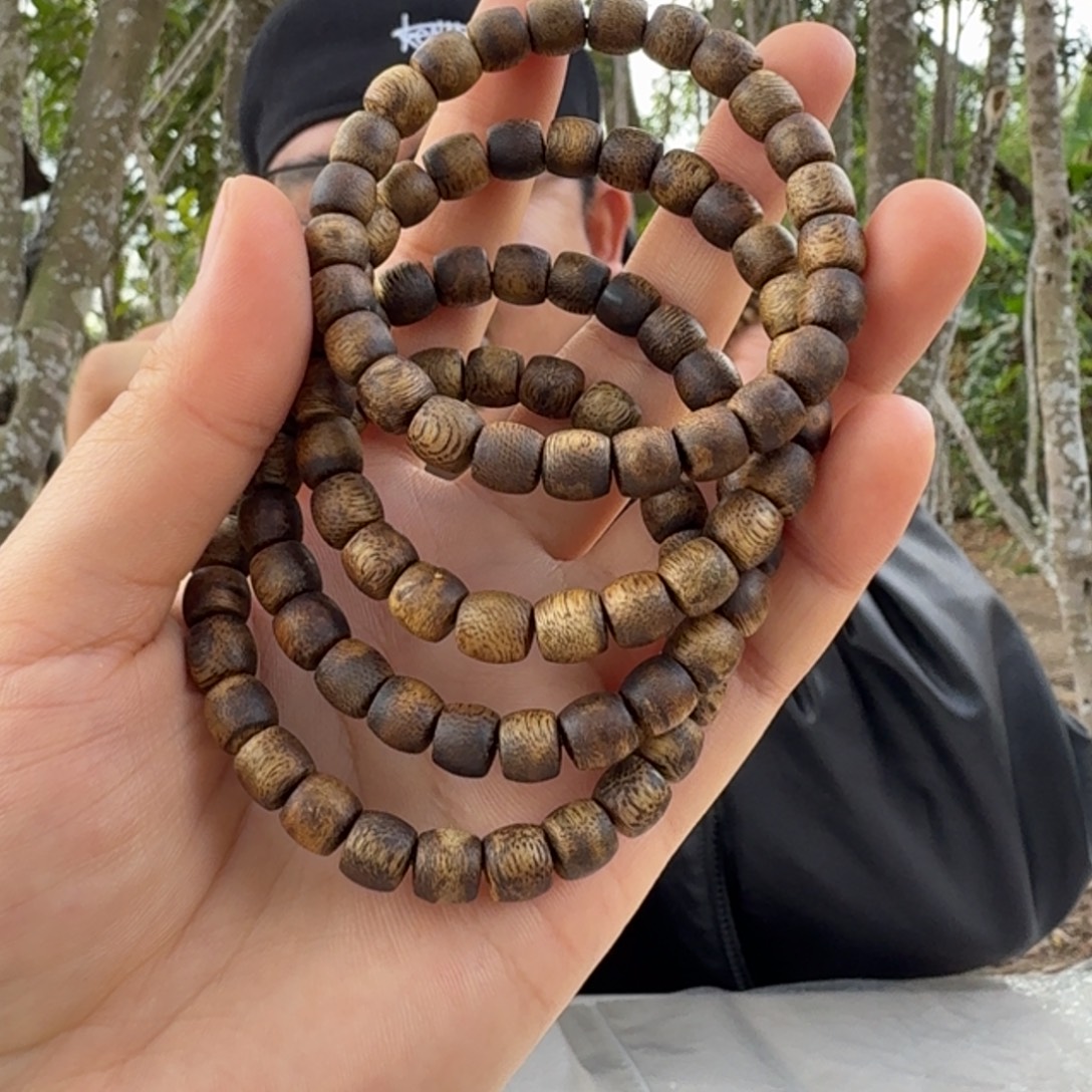 沉香碎屑沉香糖结鼓珠单圈 多样性发一