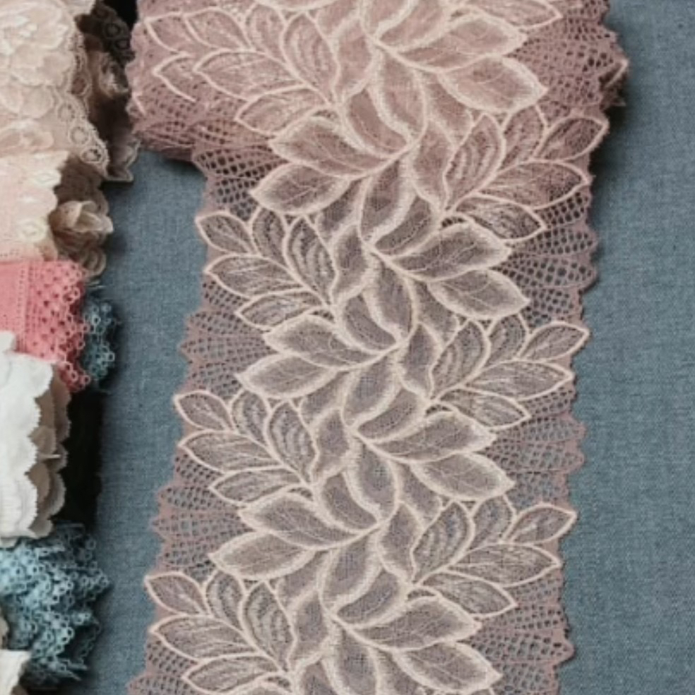 紫色系2米TJ1弹力蕾丝花边