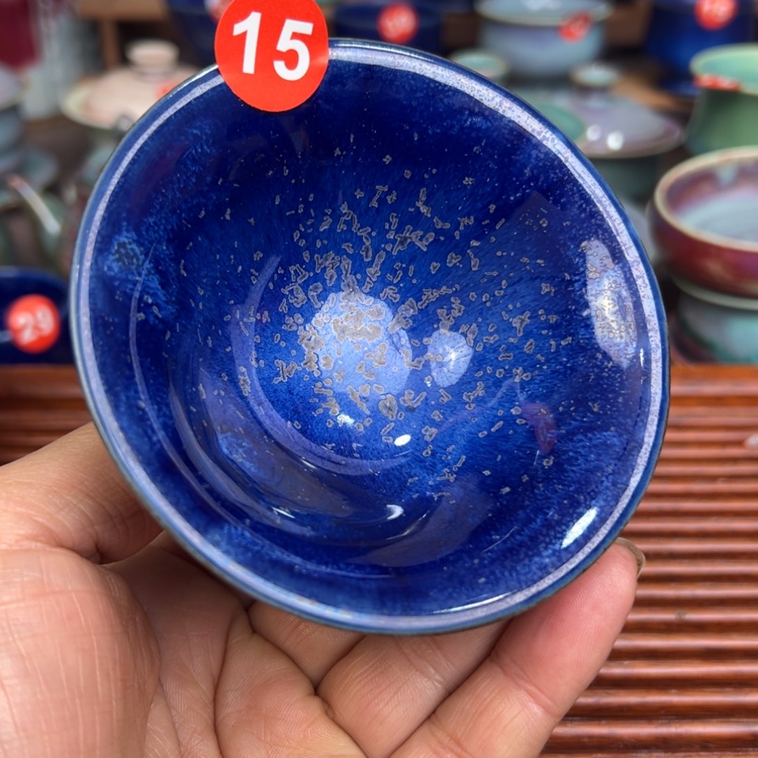 手工制作钧窑茶器