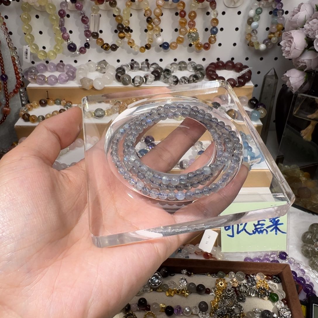 手串未镶嵌水晶灰月光