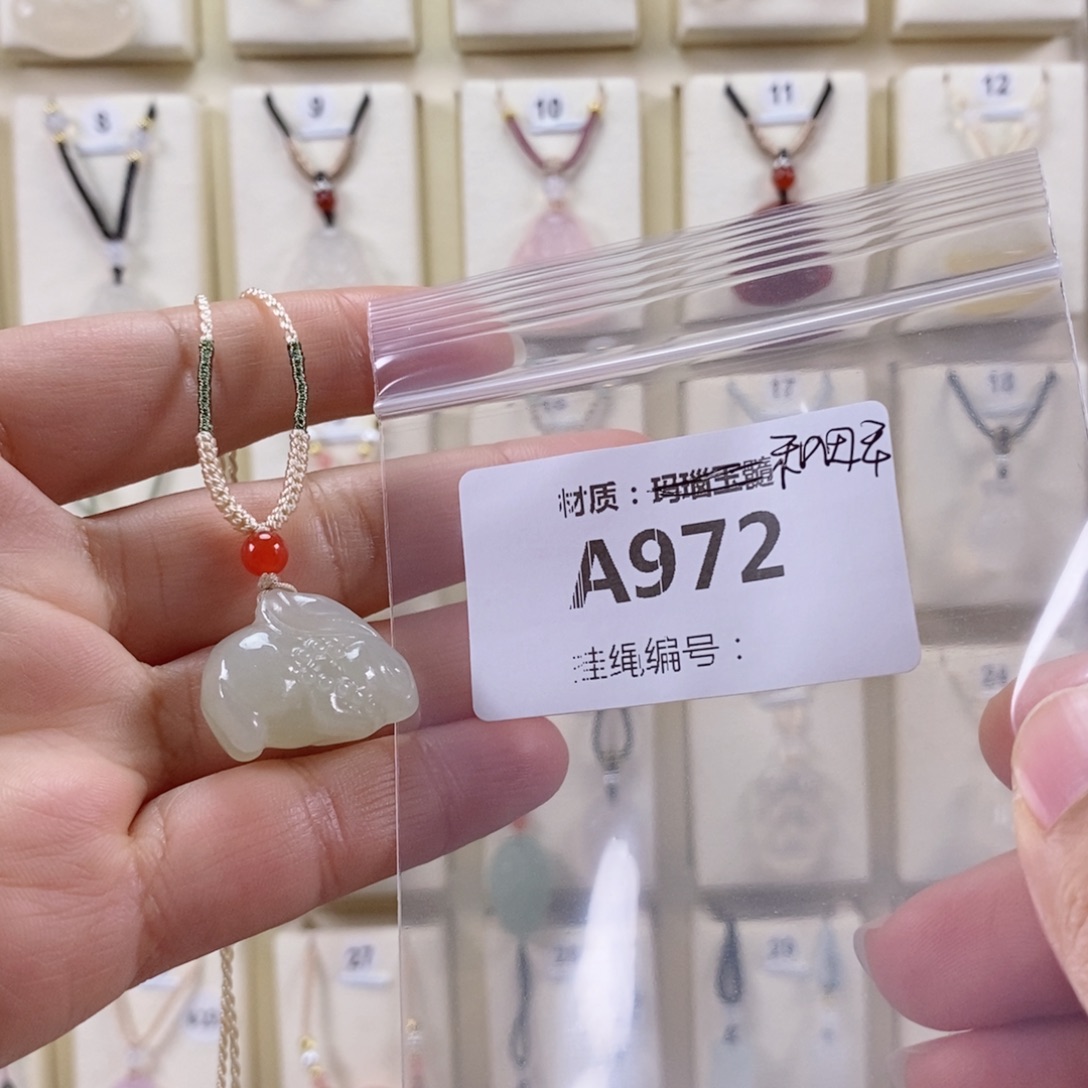 抚***笙和田玉未镶嵌颈饰