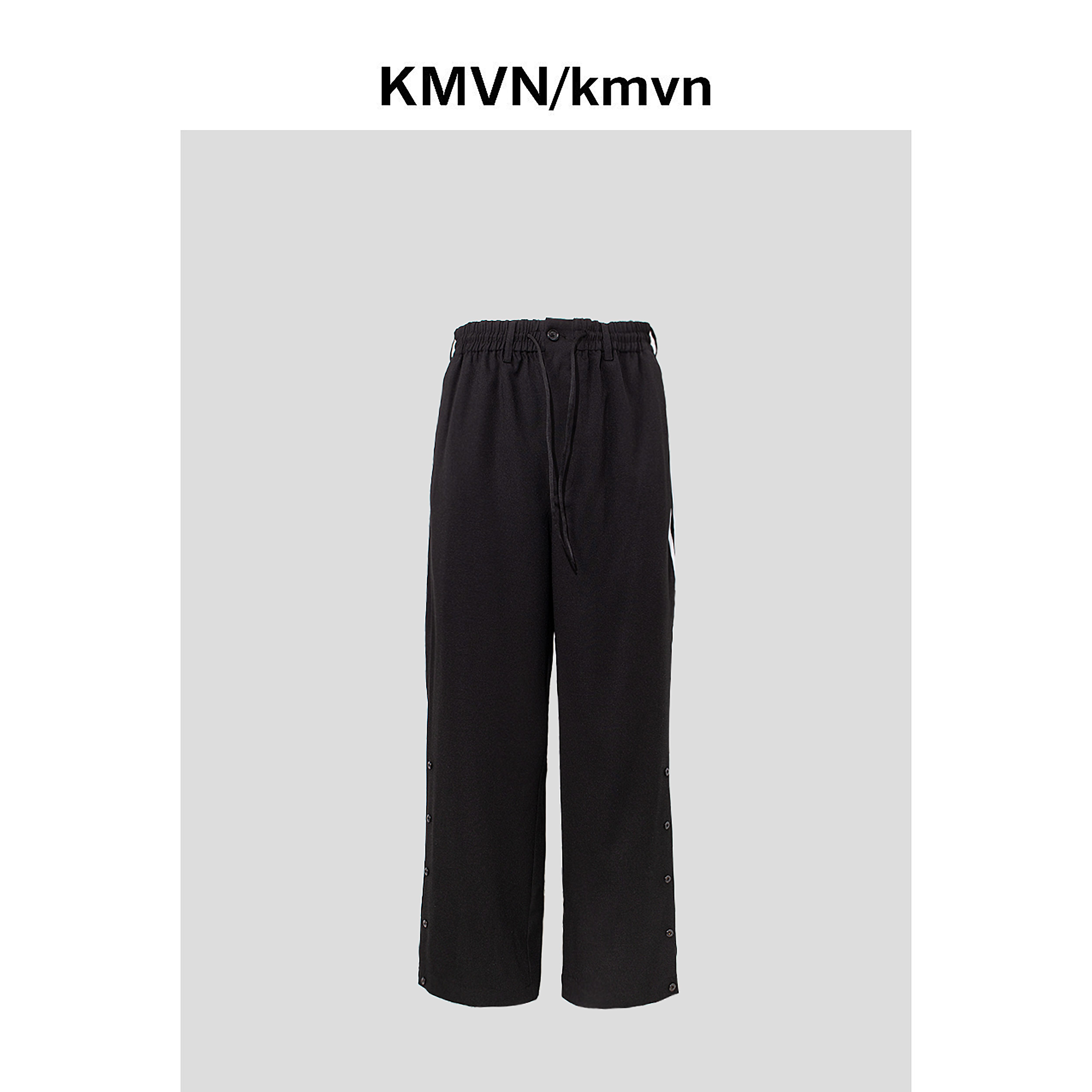 kmvn/kmvn【薄感】2025夏季新款潮流舒适原创设计白色三道杠运动裤