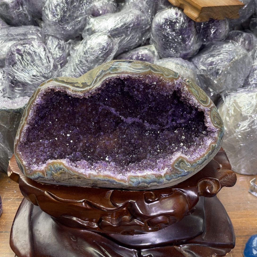 摆件紫晶未镶嵌紫晶