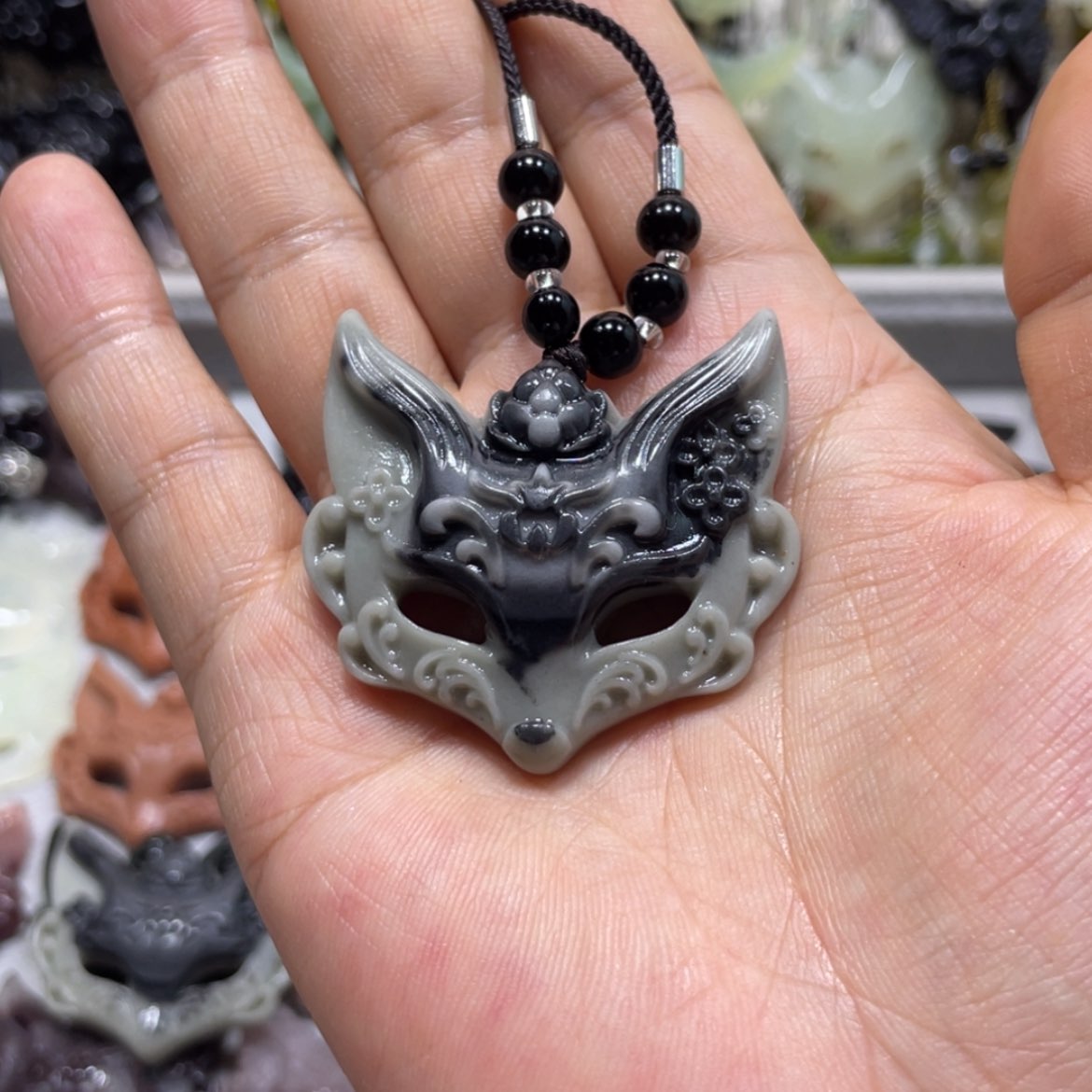 【闪购商品】岫玉颈饰未镶嵌一****?8吊坠