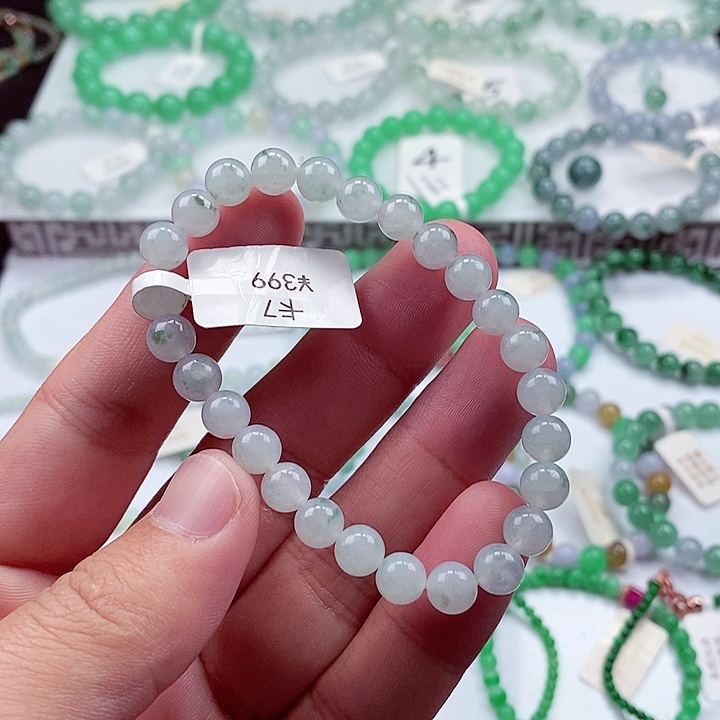 翡翠手链未镶嵌卡7