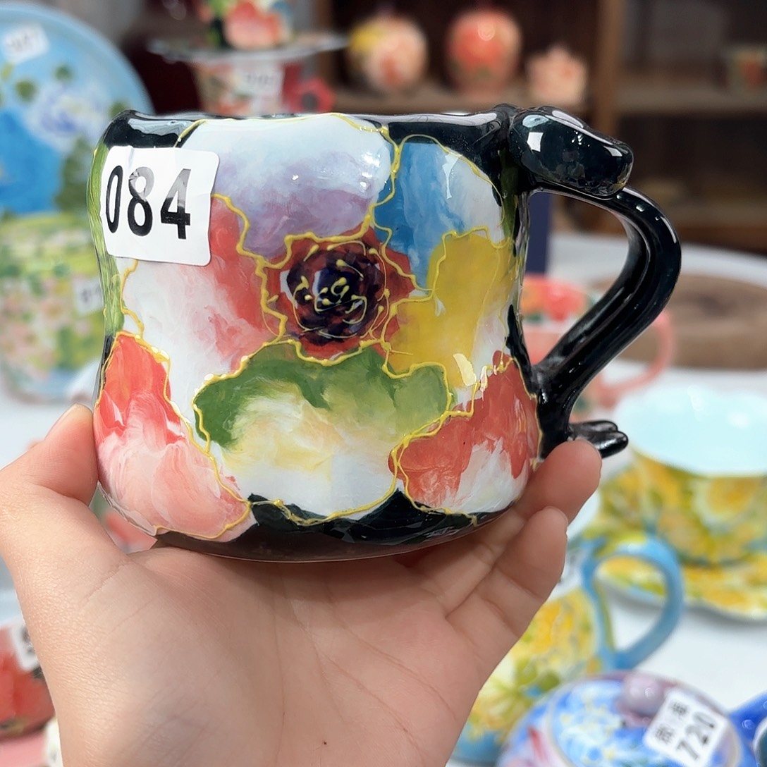 景德镇手绘高温釉下彩陶瓷茶具
