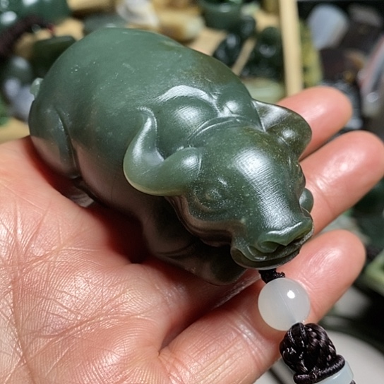 【闪购商品】和田玉（糖玉）珠宝半成品未镶嵌挺***$